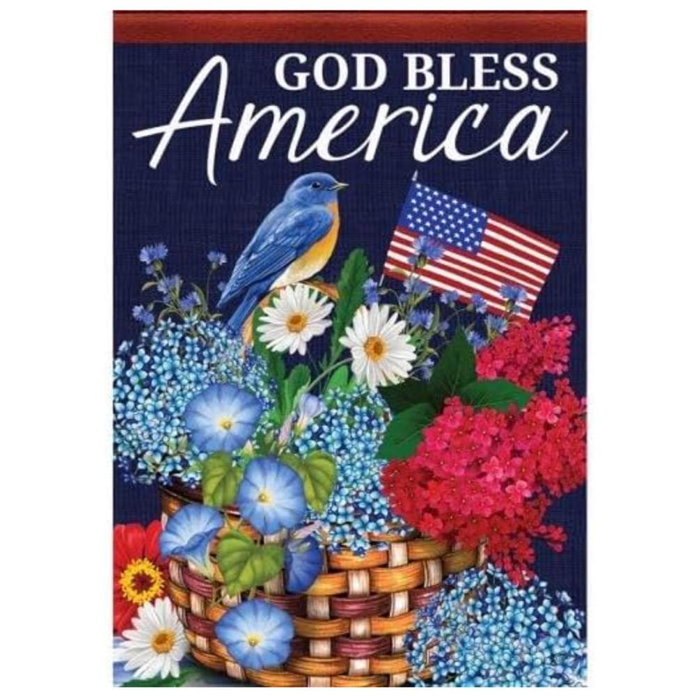 Carson - God Bless America Dura Soft™ Garden Flag - 12.5" x 18" 53334